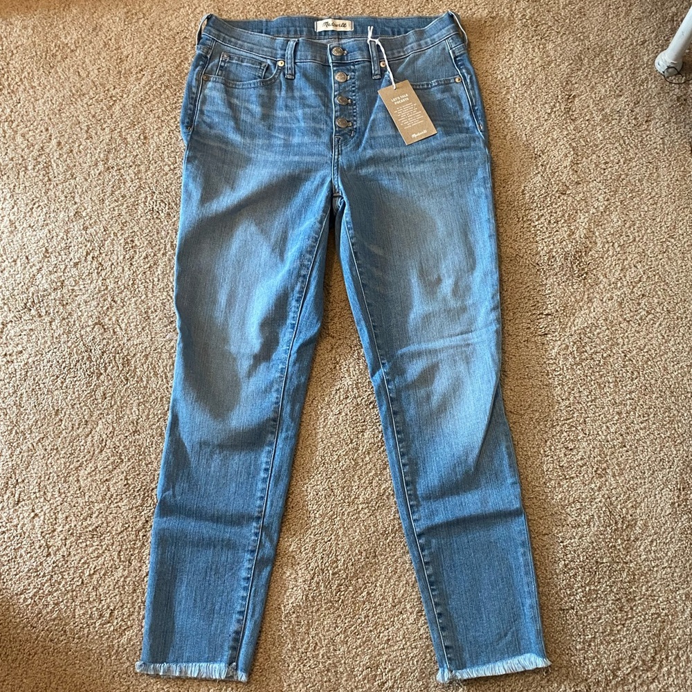 NWT Madewell 9” High Rise Skinny Crop Jeans